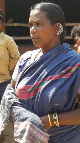 KUTIA KONDH TRIBAL LADY (TATOO FACED)